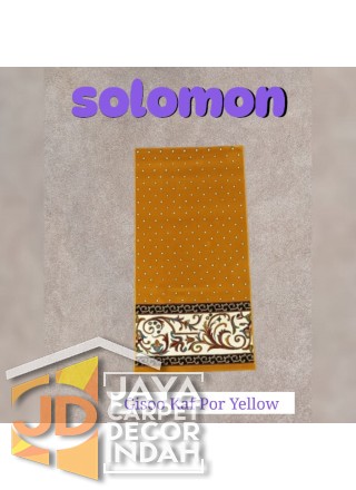 Sajadah Imam  Solomon  motif Gisoo Kaf Por Yellow  ukuran 60 x 120 cm & 60 x 150 cm